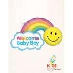 (限量貨品) 45 Inch Happy Smile Balloon (Welcome Baby Boy)