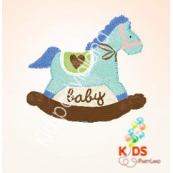 Baby Blue Rocking Horse