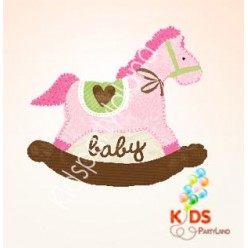 Baby Pink Rocking Horse